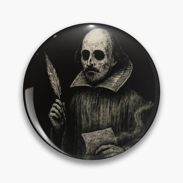 Item preview, Shakespeare Ghost – Creepy Bard Spirit in Grunge Horror Style designed and sold by Meandmyshop.
