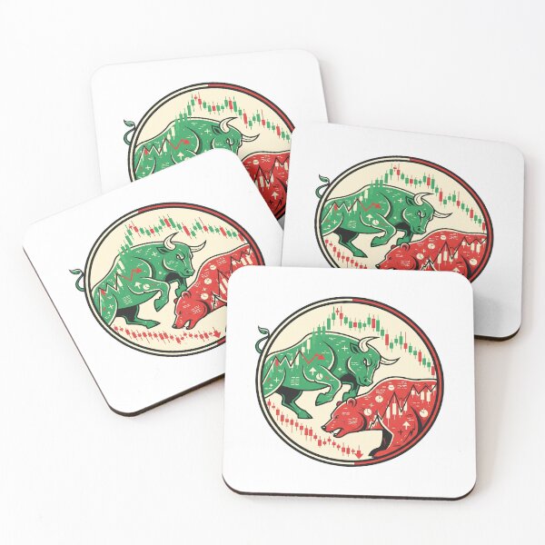 Item preview, Bull vs. Bear Market Circle designed and sold by ofek-art1st.