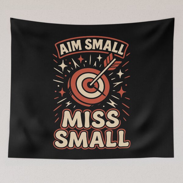 Item preview, Aim Small Miss Small Archery Bow Archer designed and sold by LuminOrb.