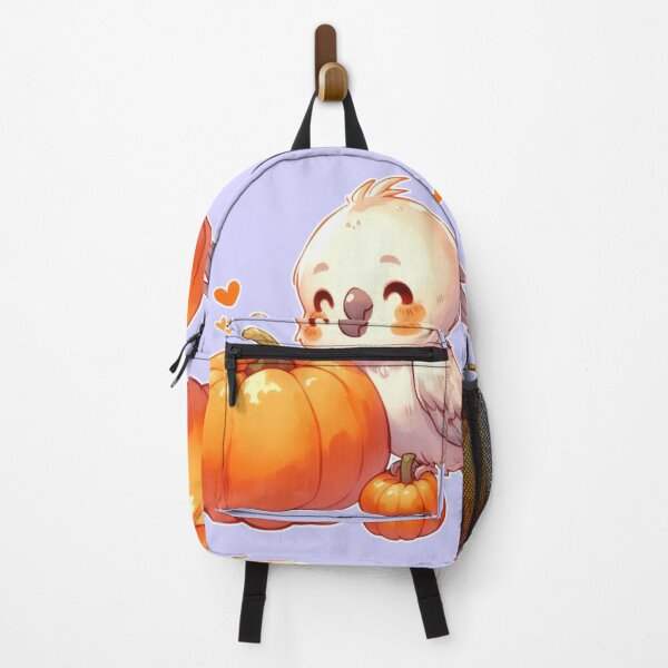 Item preview, Autumn Pumpkin Parrot – Cute Tropical Fall Bird Illustration designed and sold by Sugar Wisdom .