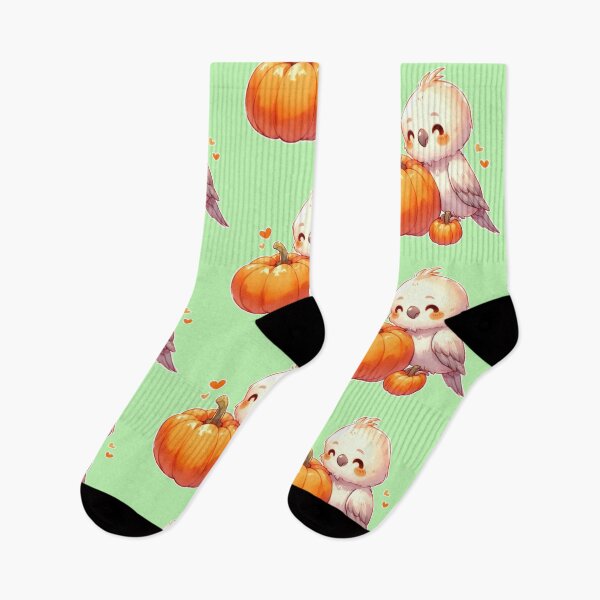 Item preview, Autumn Pumpkin Parrot – Cute Tropical Fall Bird Illustration designed and sold by Sugar Wisdom .