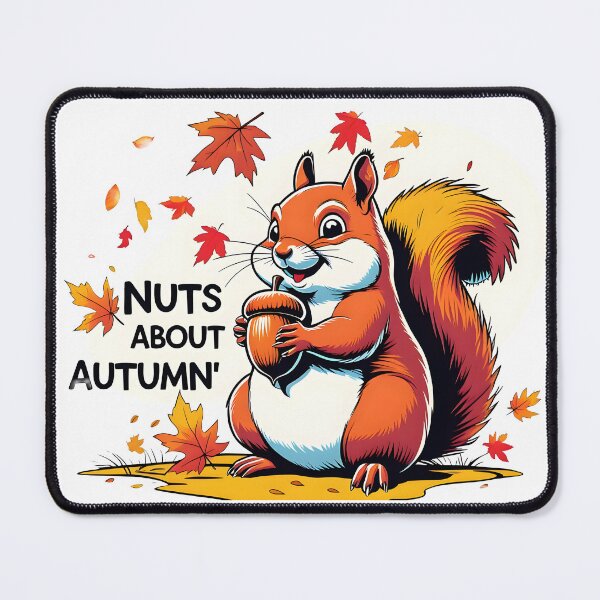 Item preview, Cute happy squirrel - Nuts About Autumn designed and sold by MyPixelFun.