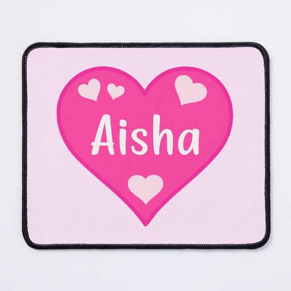 Item preview, Aisha Name Pink Heart designed and sold by Jeallan Designs.