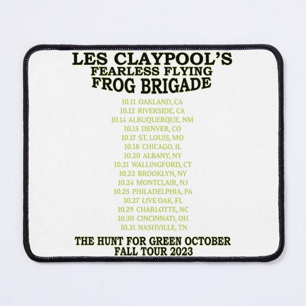 Item preview, Les Claypool – Hunt for Green October Tour T-Shirt designed and sold by shippsclamanc.