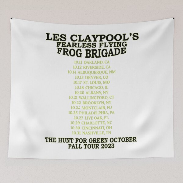 Item preview, Les Claypool – Hunt for Green October Tour T-Shirt designed and sold by shippsclamanc.