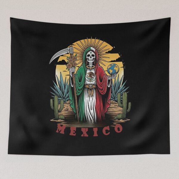 Item preview, Mexican Flag Santa Muerte designed and sold by KunoKR.
