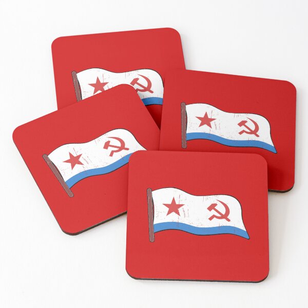 Item preview, Soviet Navy Flag Art Print | USSR Naval Ensign Poster - Cold War Maritime History, Communist Nautical Decor & Soviet Naval Jack Stickers designed and sold by RevolutionToday.