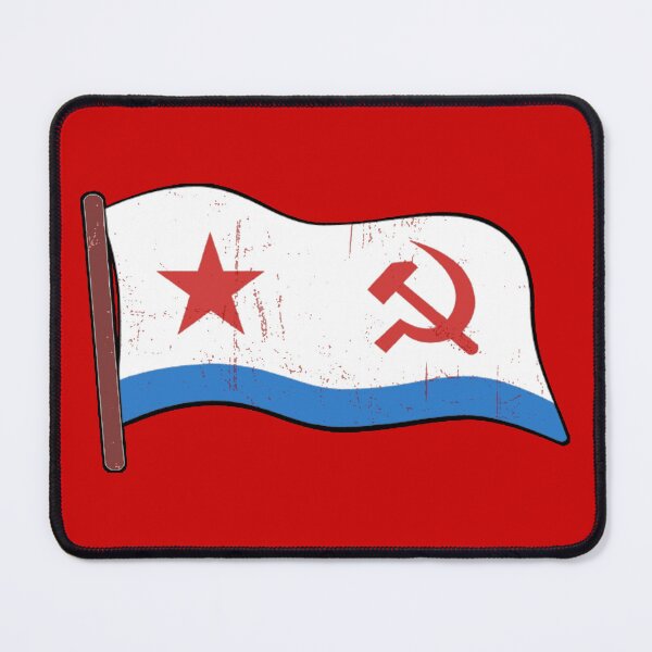 Item preview, Soviet Navy Flag Art Print | USSR Naval Ensign Poster - Cold War Maritime History, Communist Nautical Decor & Soviet Naval Jack Stickers designed and sold by RevolutionToday.