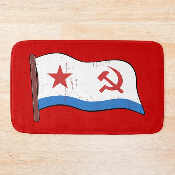 Item preview, Soviet Navy Flag Art Print | USSR Naval Ensign Poster - Cold War Maritime History, Communist Nautical Decor & Soviet Naval Jack Stickers designed and sold by RevolutionToday.