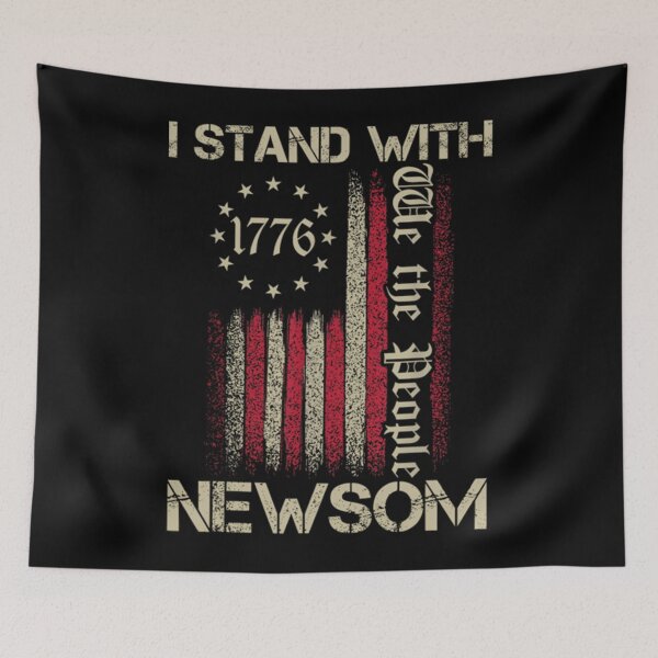 Item preview, I Stand With Gavin Newsom California Governor usa flag 2025 designed and sold by danieaj.