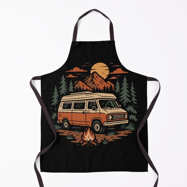 Item preview, Funny Camping Van Adventure Under Sunset designed and sold by LuminOrb.