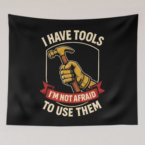 Item preview, I Have Tools I'm Not Afraid Garage Mechanic designed and sold by LuminOrb.