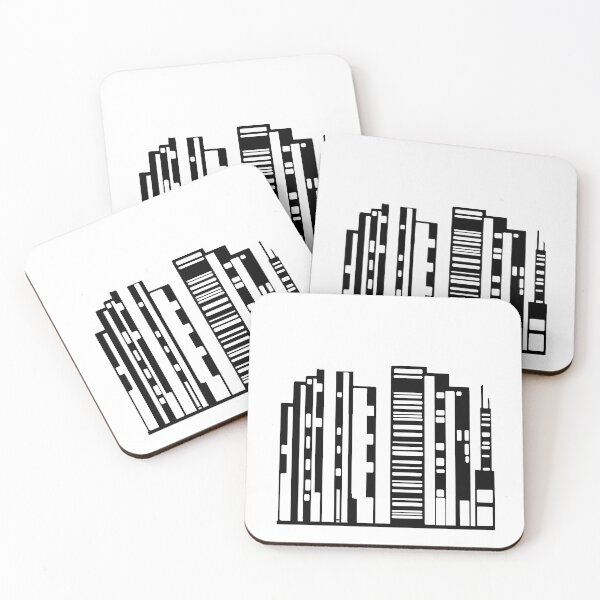 Item preview, Copie de Paysage Urbain 12 (simple, noir et blanc, minimaliste) designed and sold by EBFCDesigns.
