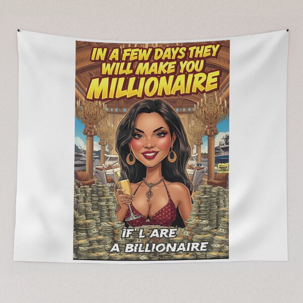 Item preview, In a Few Days I Will Make You a Millionaire – Ironic Motivational Postera Millionaire – Motivational Satire Poster designed and sold by RAKO13.