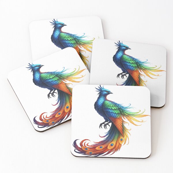 Item preview, Colorful Phoenix or Peacock Fantasy Bird Illustration designed and sold by Pani-Malyuvalka.