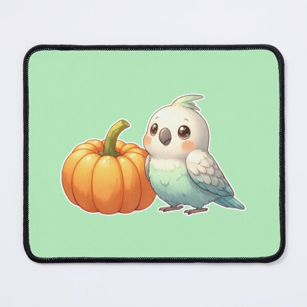 Item preview, Autumn Pumpkin Parrot – Cute Tropical Fall Bird Illustration designed and sold by Sugar Wisdom .