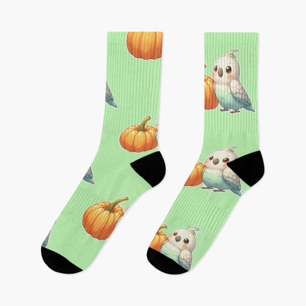 Item preview, Autumn Pumpkin Parrot – Cute Tropical Fall Bird Illustration designed and sold by Sugar Wisdom .