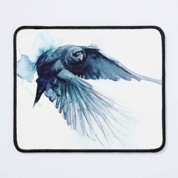 Item preview, Watercolour Crow Painting designed and sold by LuccheseArt.