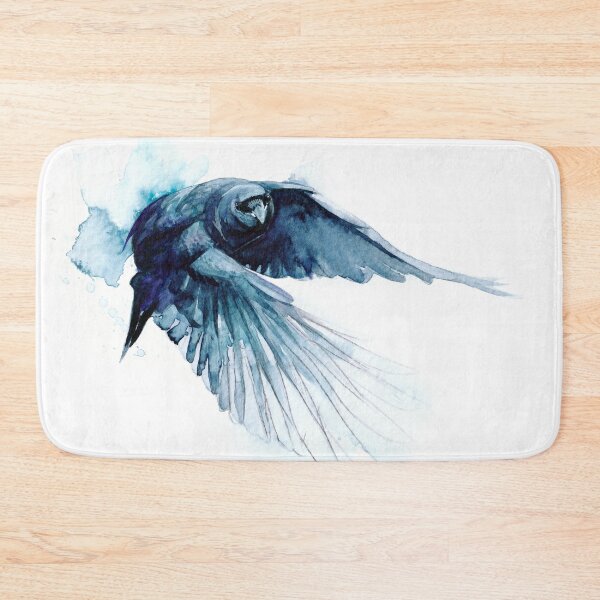 Item preview, Watercolour Crow Painting designed and sold by LuccheseArt.