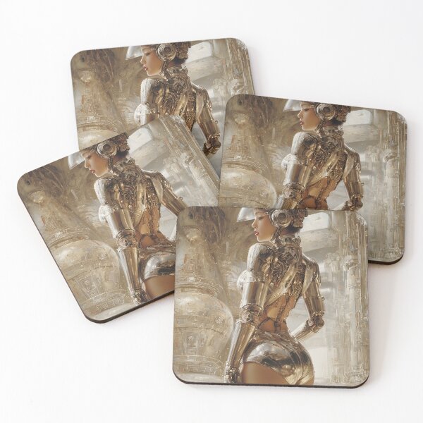 Item preview, Futuristic Cyborg – Retro Sci-Fi Art 3 designed and sold by Velvetcosmonova.
