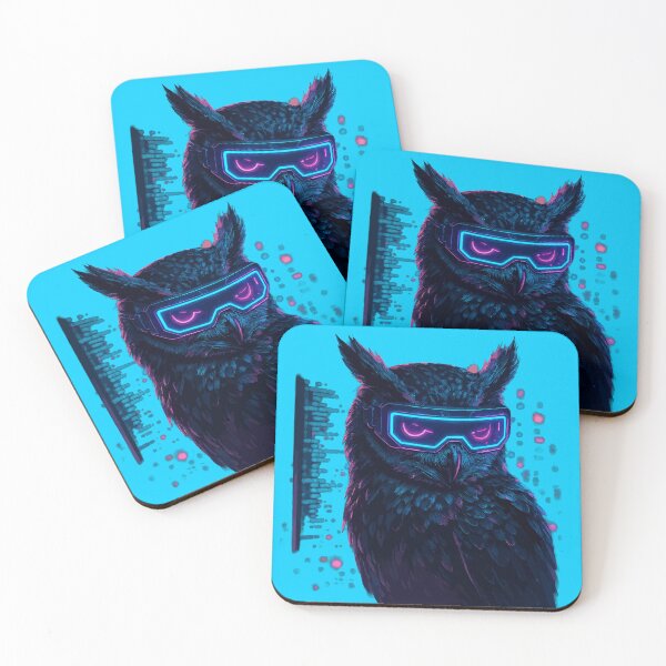 Item preview, Neon Hacker Owl designed and sold by xmoudx.
