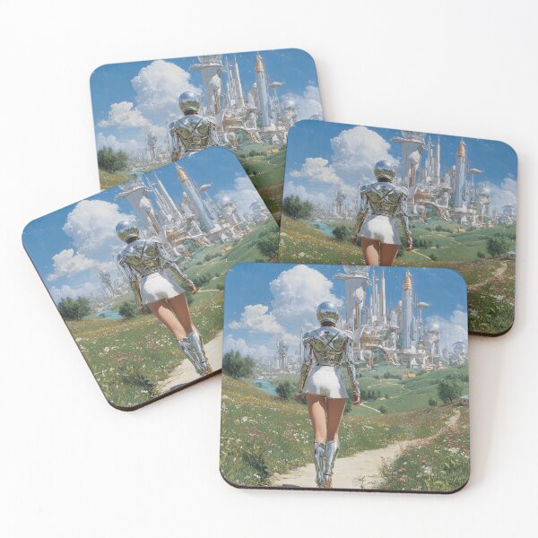 Item preview, Futuristic Cyborg – Retro Sci-Fi Art 2 designed and sold by Velvetcosmonova.