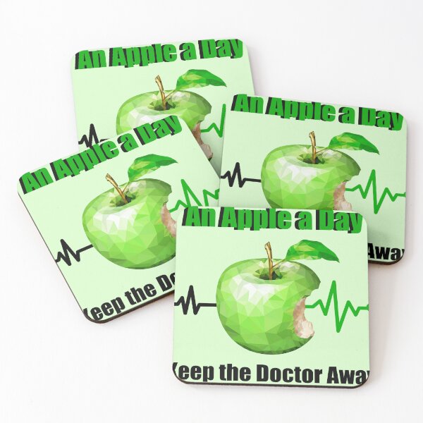 Item preview, An Apple a Day Keeps the Doctor Away – Fun and Colorful Fruit Design designed and sold by koreatvtea.