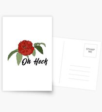 Oh Heck Flower Postcards