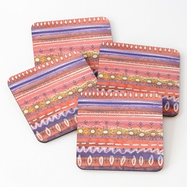 Item preview, Pattern Of Sunny Yellow And Purple Lines Drops Eyes Suns designed and sold by Irina Sztukowski.