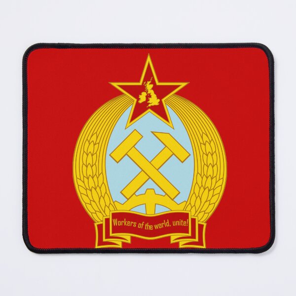 Item preview, Alternate History Communist UK Poster | Soviet-British Emblem Art - Revolutionary Britain Map, Hammer & Sickle Flag Design & Retro Propaganda Stickers designed and sold by RevolutionToday.