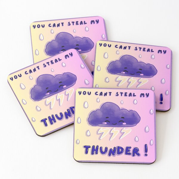 Item preview, You Can’t Steal My Thunder Cute Cloud Kawaii Weather Sticker designed and sold by Dee-Stroud.