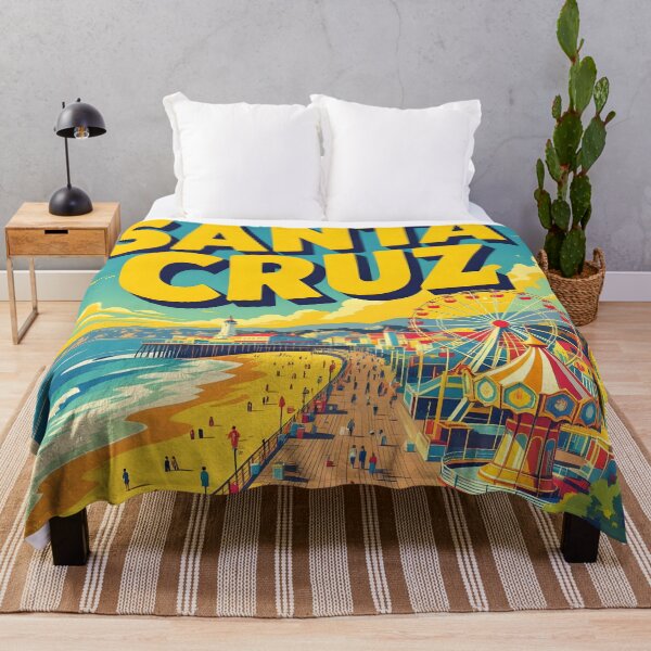 Item preview, Santa Cruz Beach Boardwalk: Painterly Seaside Celebration designed and sold by LSVart.