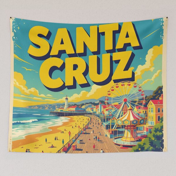 Item preview, Santa Cruz Beach Boardwalk: Painterly Seaside Celebration designed and sold by LSVart.