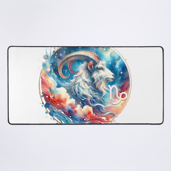 Artikelvorschau, Aquarell Mystic Zodiac Clipart - Steinbock entworfen und verkauft von Eiwaprints.