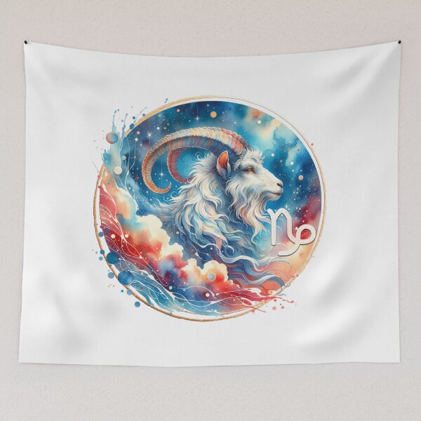 Item preview, Watercolor Mystic Zodiac Clipart- Capricorn designed and sold by Eiwaprints.