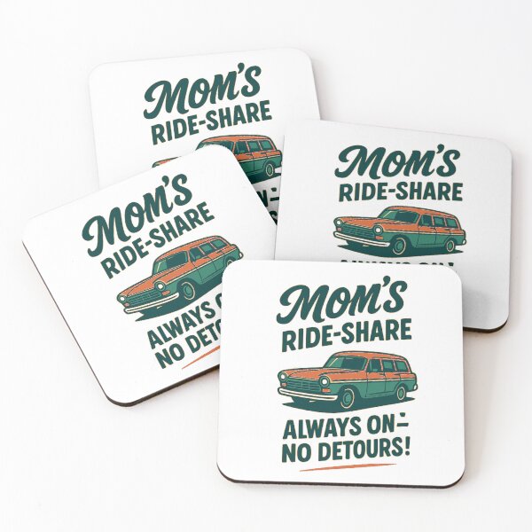 Item preview, Mom’s Ride-Share – Funny Retro Mom Taxi Service designed and sold by flagylART.