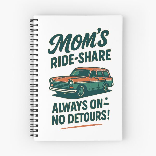 Item preview, Mom’s Ride-Share – Funny Retro Mom Taxi Service designed and sold by flagylART.