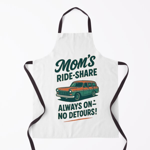 Item preview, Mom’s Ride-Share – Funny Retro Mom Taxi Service designed and sold by flagylART.