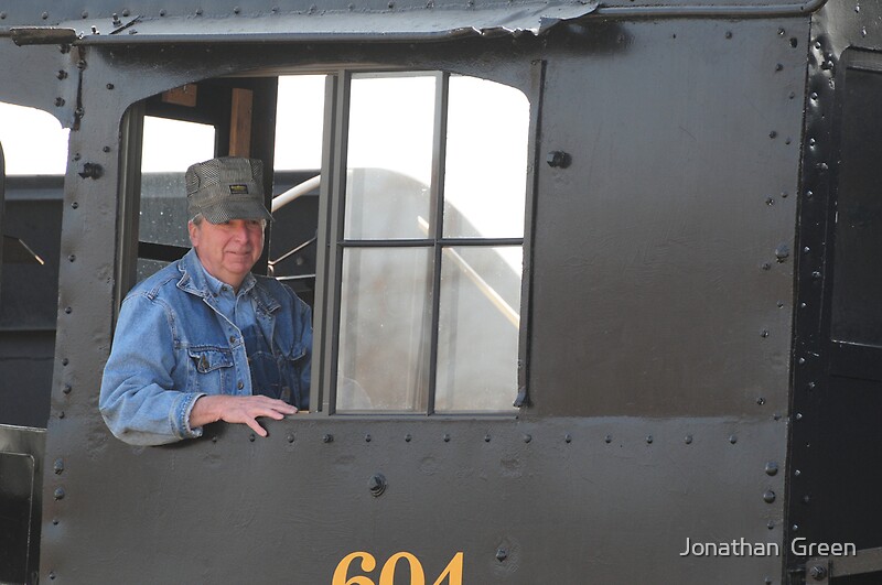 "Train Engineer " by Jonathan Green Redbubble
