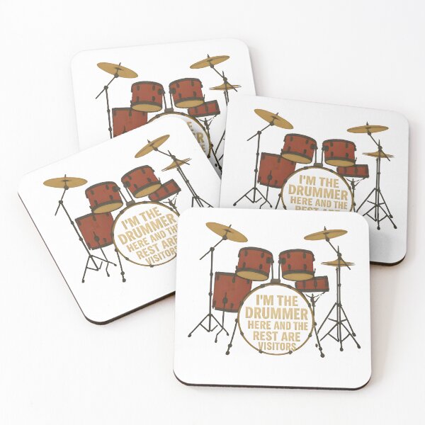 Item preview, Cool drums - I'M THE DRUMMER HERE AND THE REST ARE VISITORS designed and sold by MyPixelFun.