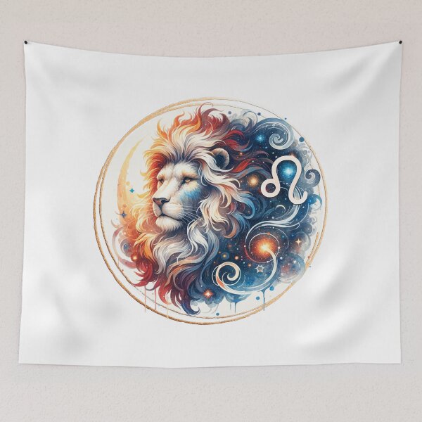 Item preview, Watercolor Mystic Zodiac Clipart- Leo designed and sold by Eiwaprints.