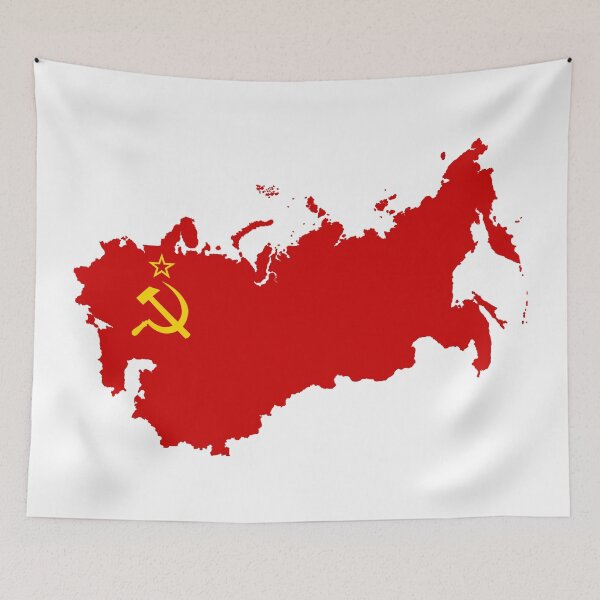 Item preview, Vintage USSR Map Print | Soviet Union Poster - Cold War Era Geography, Communist Bloc Wall Art & Historical Education Stickers designed and sold by RevolutionToday.