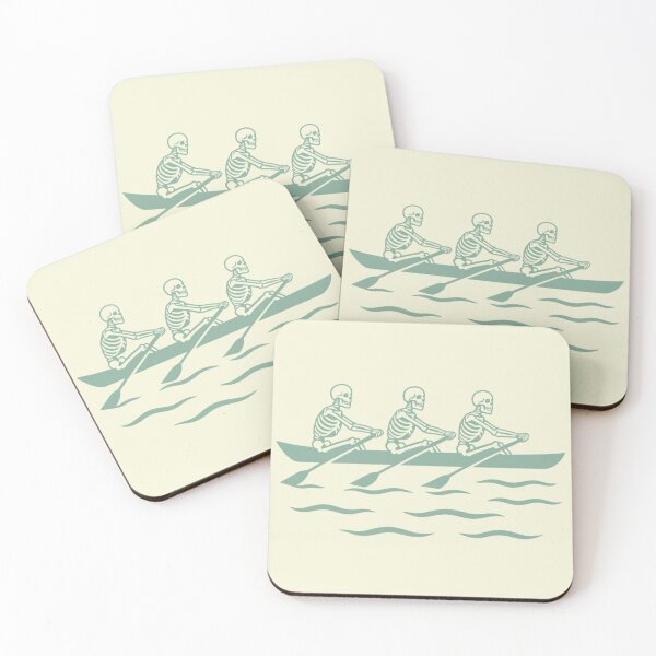Item preview, Skeleton Rowing Crew – Cambridge Blue Vintage Rowing Design designed and sold by Totally Gen X.