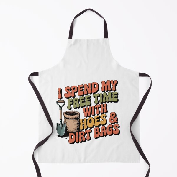 Item preview, Funny Garden Quote I Spend My Free Time With Hoes & Dirt Bags designed and sold by Simplizy.