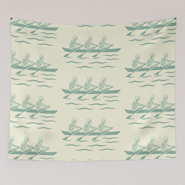 Item preview, Skeleton Rowing Crew – Cambridge Blue Vintage Rowing Design designed and sold by Totally Gen X.