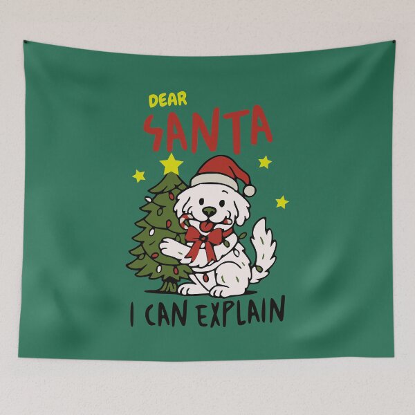 Item preview, Dear santa i can explain designed and sold by wesdesignshop.