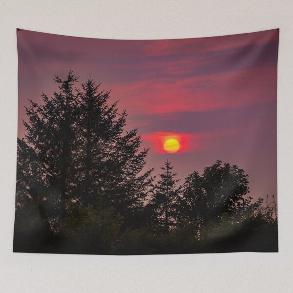 Item preview, Crimson Sky Sunset Over Roscommon Countryside – Irish Nature Photography designed and sold by KMNscapes – Ireland Prints & Beyond.