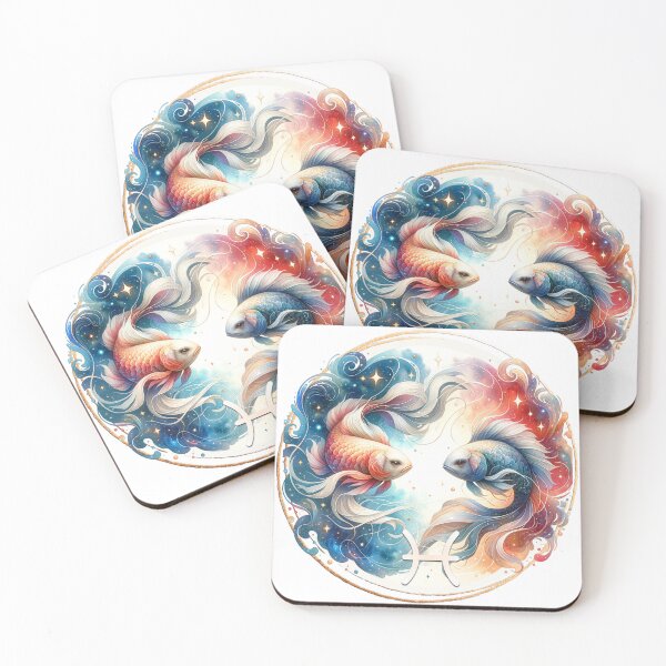 Artikelvorschau, Aquarell Mystic Zodiac Clipart - Fische entworfen und verkauft von Eiwaprints.