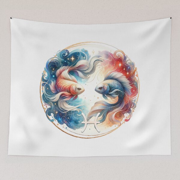 Artikelvorschau, Aquarell Mystic Zodiac Clipart - Fische entworfen und verkauft von Eiwaprints.