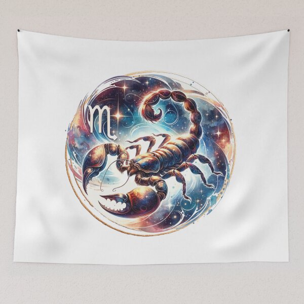 Item preview, Watercolor Mystic Zodiac Clipart- Scorpio designed and sold by Eiwaprints.